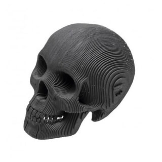 Tête de mort – Noire – Carton